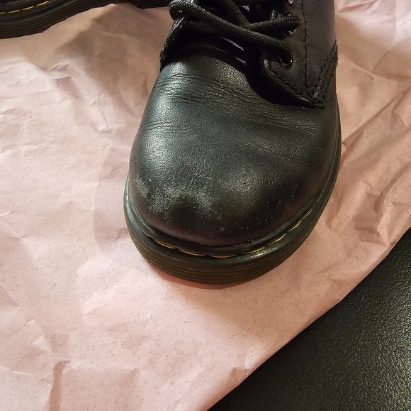 Dr. Martens Delaney Black Lace Up Side Zip Boot Kids Size 11 - Picture 8 of 9